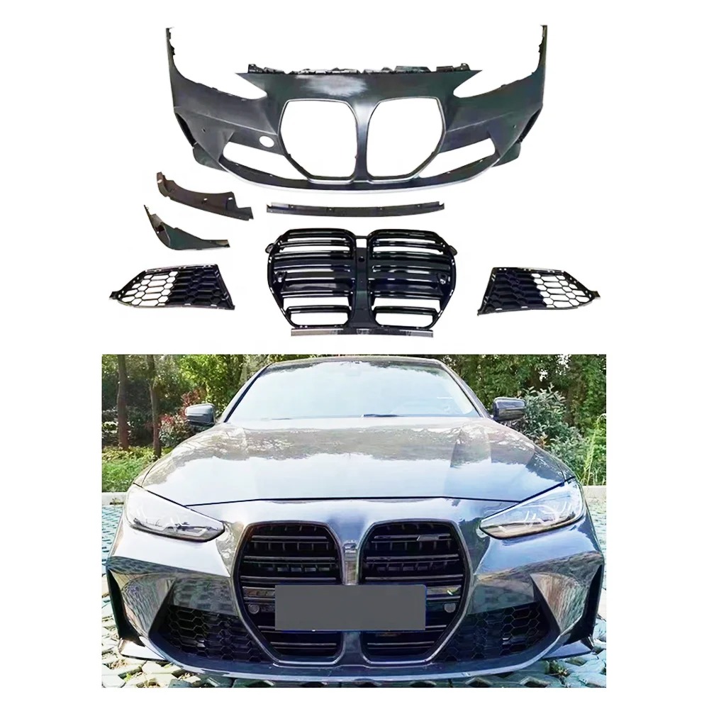 For  4 Series G22/G28 Modified M4 Style Front Bumper With Grill for Body Kit Car Bumper 2020 +